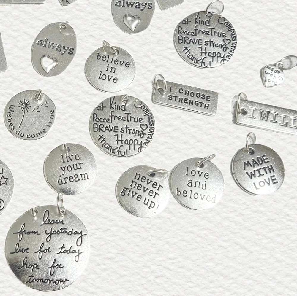 Silver-Tone Inspirational Charms Collection